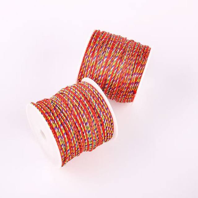 Dragon Boat Festival colorful rope children's baby egg net hand-woven bracelet rope five-color thread diy five-color braided thread