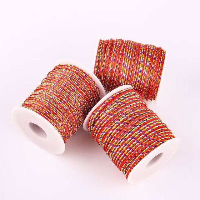 Dragon Boat Festival colorful rope children's baby egg net hand-woven bracelet rope five-color thread diy five-color braided thread