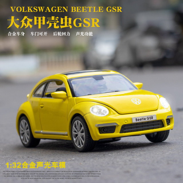 Beetle Car Simulation Volkswagen Toy Car Alloy Model Retro Car Model Collection Metal Return Children Boy