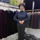 Mom's autumn and winter inner matching coat, half turtleneck, long-sleeved T-shirt, solid color bottoming shirt for those in their 40s and 50s