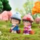 Micro landscape sweater wishing couple boy and girl doll figure blind box decoration accessories car desktop small ornaments