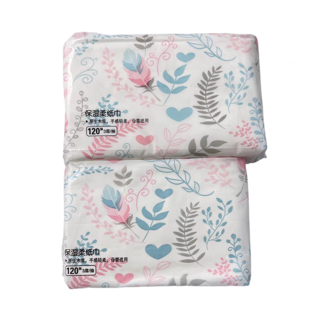 Kexinrou genuine baby color bag mother and baby special infant hand guard super soft 120 pumps * 16 pack Yunrou towel