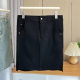 Large size denim skirt for women 200 Jin [Jin equals 0.5 kg] Fat mm summer high waist slim and slim hot girl hip skirt straight short skirt
