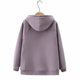 Large size plush jacket for women 200Jin [Jin equals 0.5kg] fat mm winter plus velvet thickening casual loose slimming hooded cardigan sweatshirt