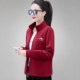 Ollie velvet jacket women's zipper sweatshirt 2025 autumn and winter new mother's double-sided velvet cardigan casual warm top