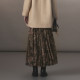 xg Xue Ge 2024 winter style printed skirt for women with high waist slim A-line midi skirt XJ403033B396
