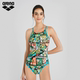 arena Arena 2025 new fitness anti-chlorine one-piece sleeveless triangle swimsuit women's hot spring swimsuit