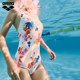 arena Arena Swimsuit Women's Onesie Sleeveless Triangle Swimsuit Auspicious Koi Print Swimming Pool Special