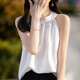 French halter vest women's design sense of niche elegant temperament small shirt fashionable age-reducing versatile T-shirt top