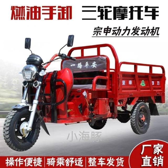 New Suzuki Powered Gasoline Tricycle Agricultural Fuel Small Household Load King Freight Tricycle