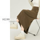 Black skirt for women in spring, summer and autumn mid-length slit suit A-line long skirt for small wool hip skirt winter trend