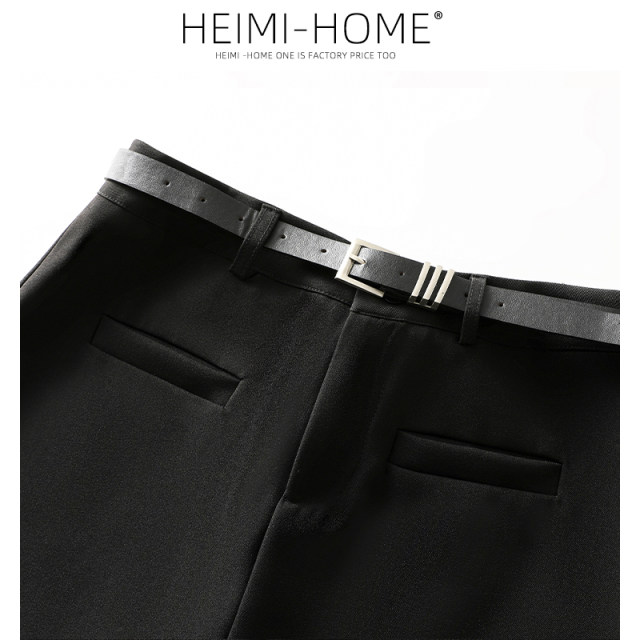 Black half-length skirt 2025 spring and autumn high-waisted small A-line hip-pack skirt anti-exposure straight suit short skirt