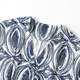 Sea Blue Dress Summer Women 2025 New Printed Sleeveless V-neck Mid-Length Seaside Vacation Women's Skirt