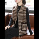 Mom autumn and winter mink vest vest middle-aged women knitted cardigan middle-aged and elderly short vest top