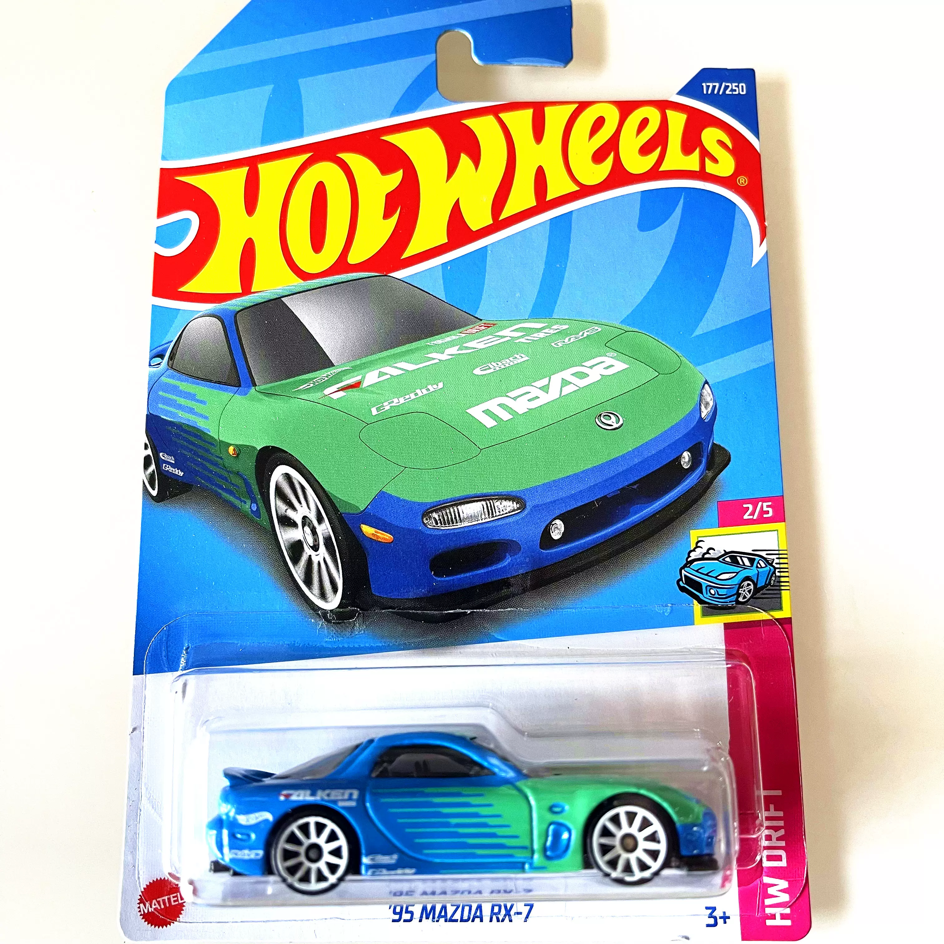 Hotwheels风火轮火辣小跑车22ljdfb批次日本mazda马自达rx7玩具