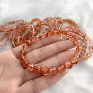 红黄胶花水晶手串 新人首单立减十元 22年6月 淘宝海外