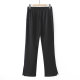Micro-flare trousers for women, fat mm large size slim spring and autumn style pants, semi-elastic waist three-dimensional midline slit casual trousers