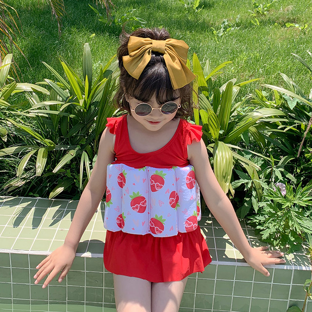 Children's swimsuit boy boy baby girl buoyant swimsuit skirt one-piece cute swimming sports equipment