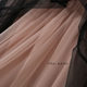 Spring retro princess fairy high waist Japanese solid color bow lace stitching gauze net long skirt