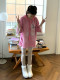 Now Korean authentic purchasing agent for women 2025 spring new fashion cartoon Mickey age-reducing lace lace 7-point short sleeves
