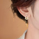 
Xuanxue Wangcai gourd earrings unique 2025 new niche earrings gold retro earrings for women high-end and light luxury