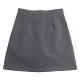 
Commuting style high waist pleated anti-exposure skirt solid color professional style A-line short skirt hip skirt straight skirt women