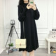 Large -size sweater skirt female fat MM in autumn and winter with medium and long fat sisters, small pregnant women with bottom knitted dress