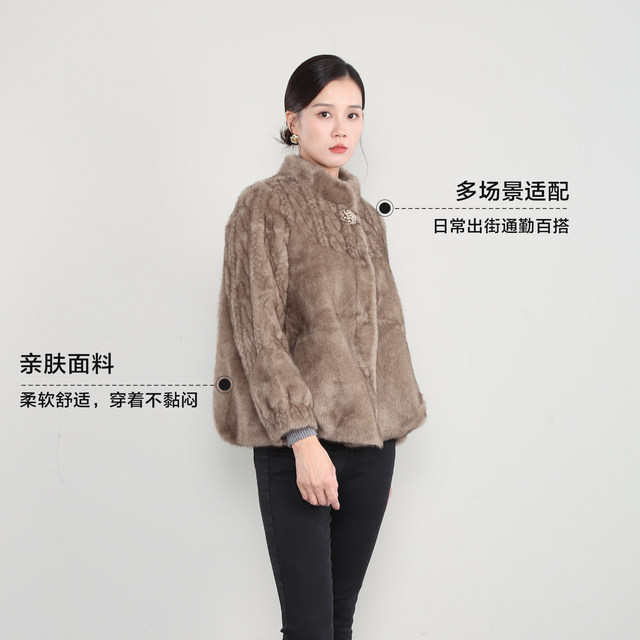 
Keshang Fashion Mother Jacket Women's 2025 Winter New Imitation Fur Top Warm Mink Velvet Coat Shows High