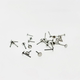 CC Zhudijia 14G/16G/18G High-polished implantable titanium alloy earrings tongue, internal thread flat bottom rod