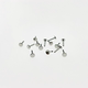 CC Zhudijia 14G/16G/18G High-polished implantable titanium alloy earrings tongue, internal thread flat bottom rod