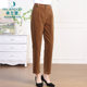 
Milanden middle-aged and elderly mother's clothing 2025 autumn and winter new fashion corduroy nine-point carrot pants women's casual thick