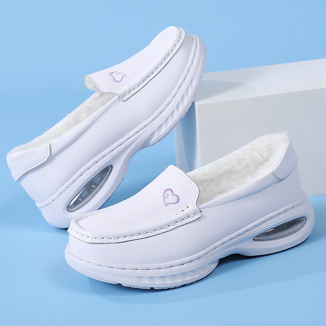 New nurse shoes for women soft sole breathable doctor work shoes thick sole non-slip flat sole medical shoes comfortable and not tired women