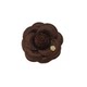 Retro golden style coffee-colored camellia brooch, versatile Maillard corsage, spring and summer white skirt outfit pin