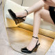 Fish Mouth Sandals Women's Summer Outer Wear 2025 New Fashion High-end Wedge Heels Small People Show Tallness Not Tiring Feet High Heels