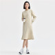 Giordano skirt for women new double-sided cloth solid color simple style fish tail skirt half turtleneck dress for women 13464764