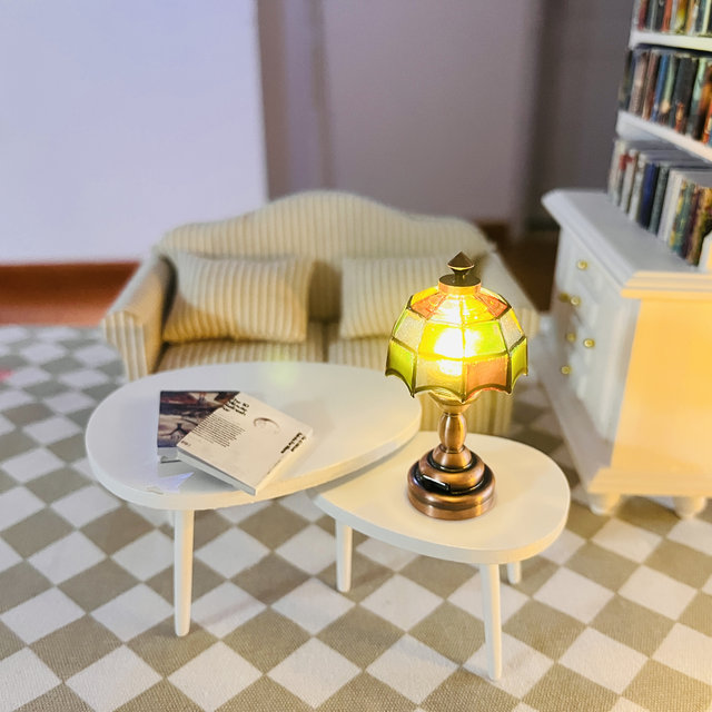 12-point doll house accessories mini desk lighting floor lamp mini scene model props decoration simulation ornament