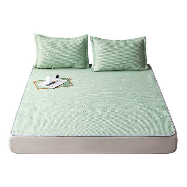 Bingdoudou Cool Mat Ice Silk Mat Three-piece Set Summer 2024 New Class A Maternal and Infant Grade Machine Washable Air-conditioned Mat