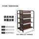 
Double-sided store wood grain display rack supermarket shelf canteen storage double-sided mother and baby shelf convenience store multi-function four-column