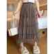 New autumn and winter high-waisted and versatile slim mesh lace spliced ​​skirt customized for women
