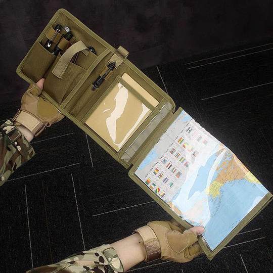 Manba防水地图袋军迷户外战术笔记本日记本笔袋书皮防水袋地图袋