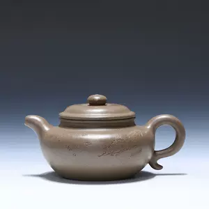 仿古壺 紫砂優秀陶藝家范軍平作家の作品 中国宜興紫砂茶壺 朱泥急須