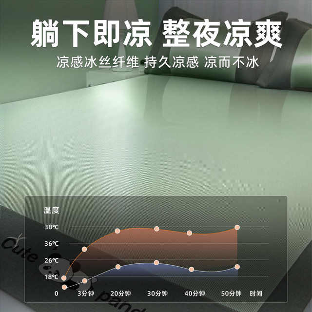 Machine silk grade Xia Ke new summer mother and baby dual-use a new bamboo mat 2025 cool mat summer and winter water-washed ice