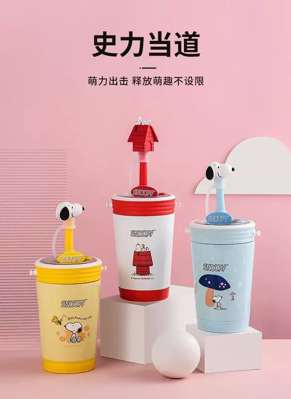Snoopy不锈钢吸管 新人首单立减十元 22年1月 淘宝海外