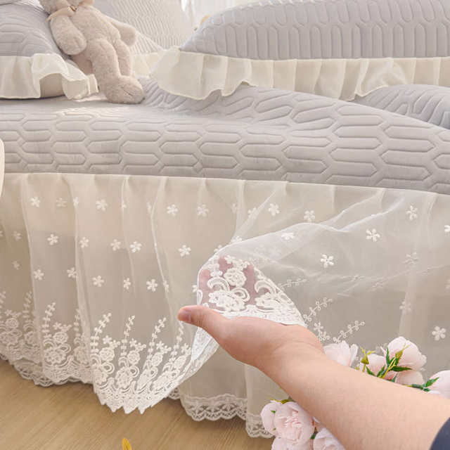 Category A maternal and infant grade latex mat bed skirt three-piece summer machine washable naked sleeping air-conditioned soft mat 1.5/1.8