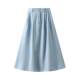 Denim skirt for women in autumn and winter new long skirt pocket high waist slim A-line skirt mid-length skirt 1939 customized
