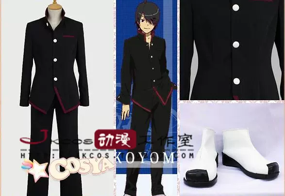 特價化物語直江津高校男子制服阿良良木歷cosplay服裝附返