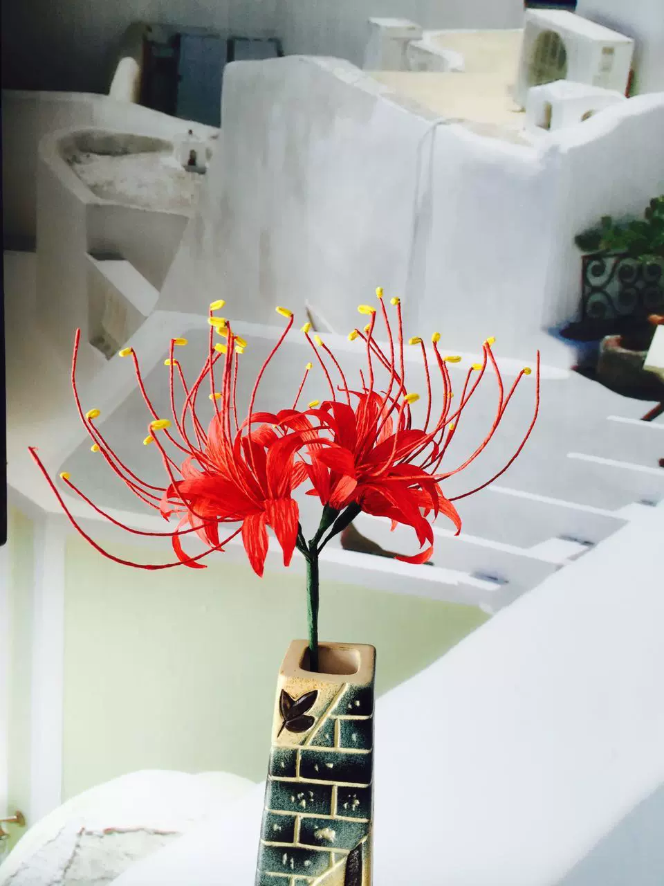 彼岸花假花仿真花曼珠沙华cos道具地狱少女石蒜花龙