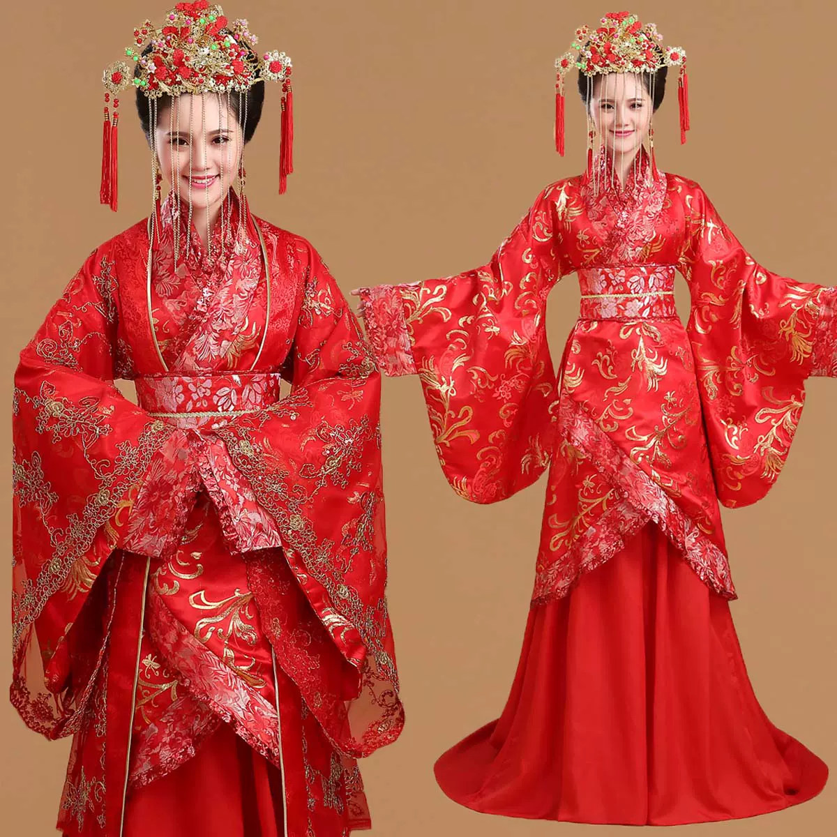 古装婚服中式新娘结婚嫁衣汉服婚礼秀禾服复古秀和服 古装婚服中式新娘结婚嫁衣汉服婚礼秀禾服复古秀和服