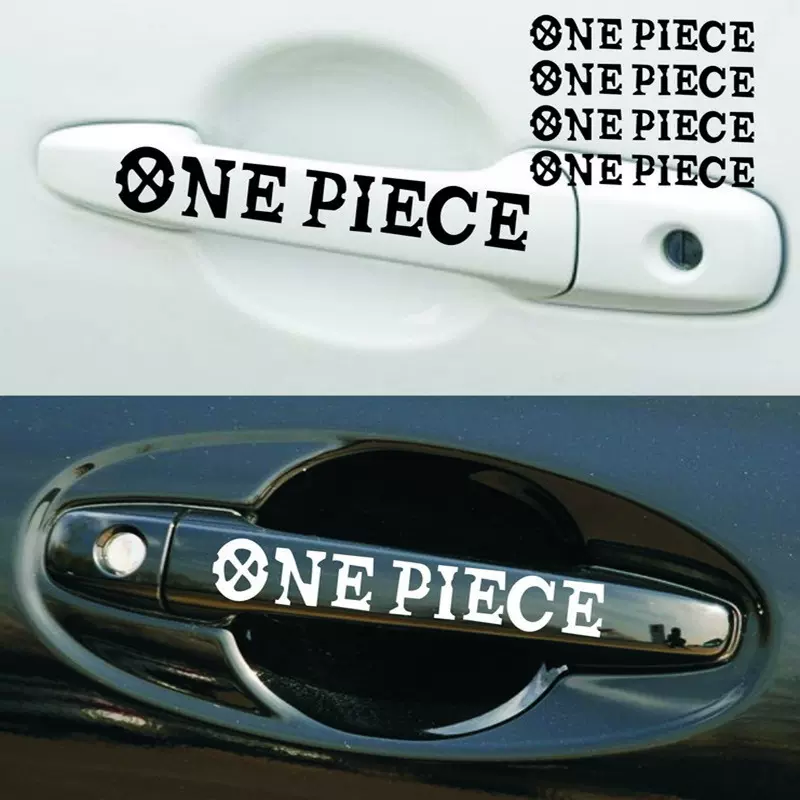 海贼王汽车贴花one Piece汽车贴纸大航海时代个性动漫门把手贴