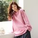 Weiyu large-size women's high-end top 2024 autumn new casual loose lazy style bottoming long-sleeved sweatshirt for women